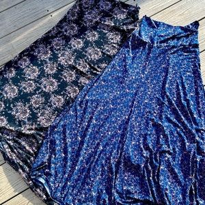 50% off Sale‼️ Labor Day 🇺🇸 must be bundled 2 LuLaRoe Maxi Skirts - size S